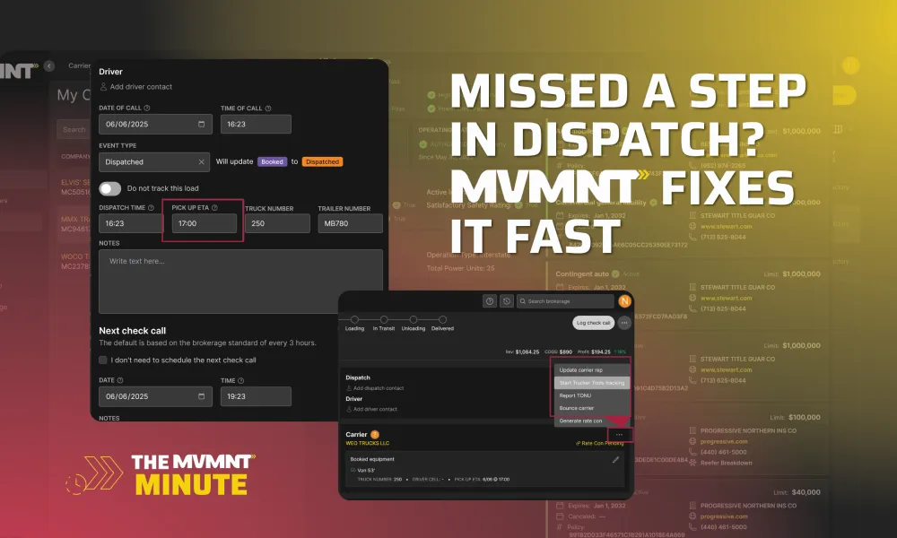  Missed a Step in Dispatch? MVMNT Fixes it Fast