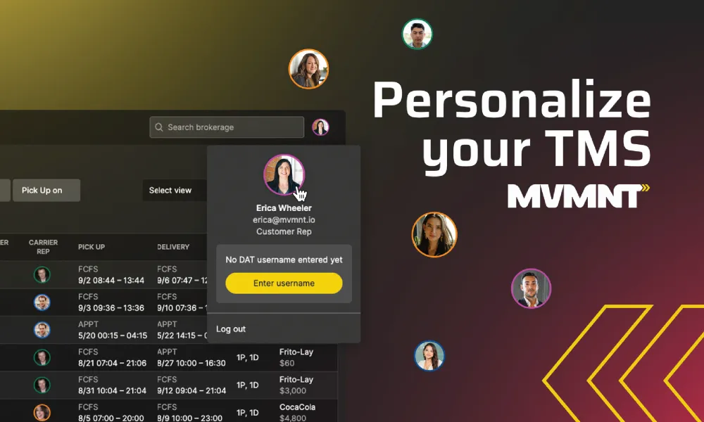 Personalize your TMS