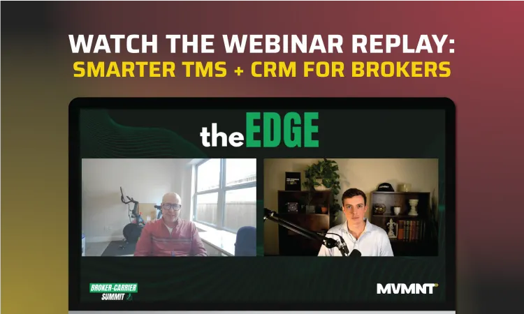 Watch the Webinar Replay: Smarter TMS + CRM for Brokers