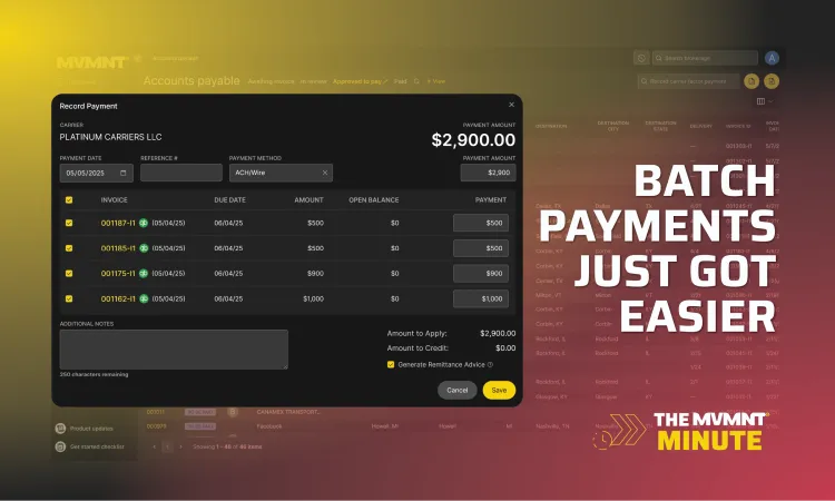 Batch Payments Just Got Easier: Save Time with MVMNT 2.0’s Newest Update