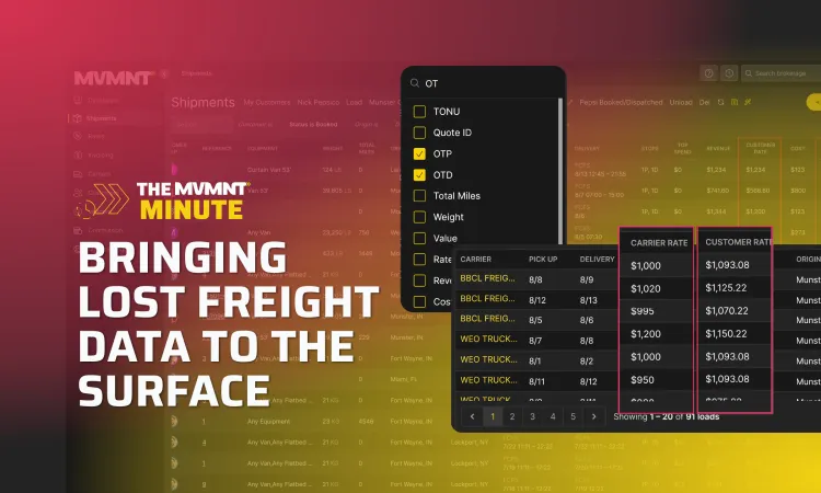 Bringing Lost Freight Data to the Surface